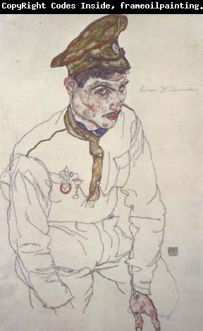 Egon Schiele Russian Prisoner of War (Grigori Kladjishuili) (mk12)